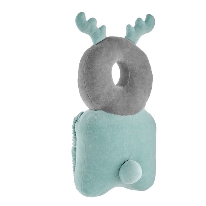 Babyjem Angel Wing Protection Pillow, 0-6 Months, Grey/Green