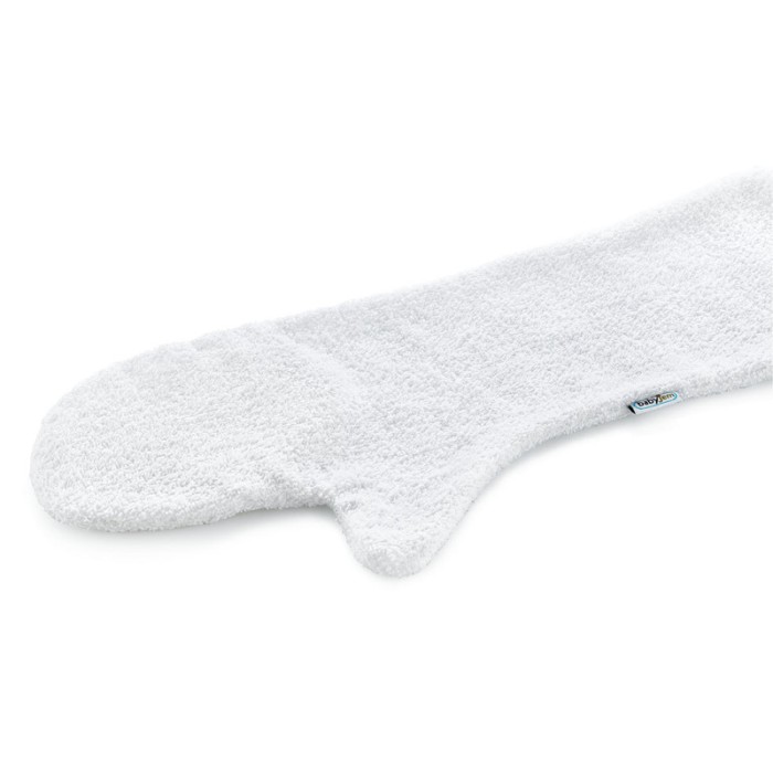Babyjem Baby Bathing Glove, White, 0 Months+