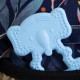 Babyjem Baby Teethering Elephant Gloves, 3+ Months, Blue