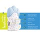 Babyjem Baby Tooth Scarifying Gloves Butterfly, 3+ Months, Blue