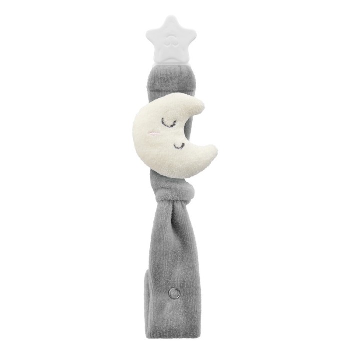 Babyjem Pacifier Moon Holder, Grey, 0 Months+