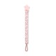 Babyjem Print Pacifier Holder, Pink, 0 Months+