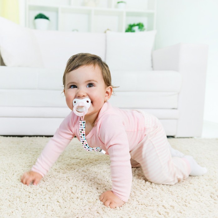 Babyjem Print Ribbon Pacifier Holder, Multicolour, 0 Months+