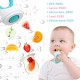 Babyjem Silicone Fruit & Vegetable Feeder, 6+ Months, Blue