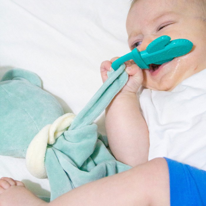 Babyjem Sleep Buddy with Teether, 0+ Months, Green