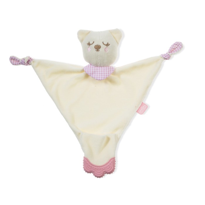 Babyjem Sleeping Friend Teether, 0+ Months, Pink