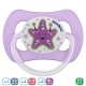 Bambino Butterfly Shape Patterned Body Orthodontic Soother Purple And White 0 to 6 Months