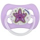 Bambino Butterfly Shape Patterned Body Orthodontic Soother Purple And White 0 to 6 Months