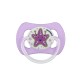 Bambino Butterfly Shape Patterned Body Orthodontic Soother Purple And White 18+ Months