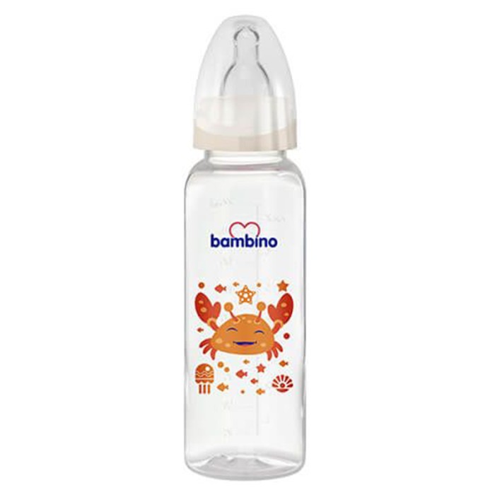 Bambino Classic PP Feeding Bottle 250 ml White