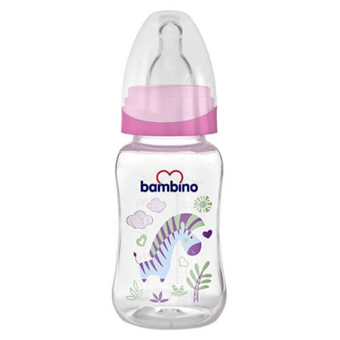 Bambino Classic PP Feeding Bottle Easy Hold 150 ml Pink