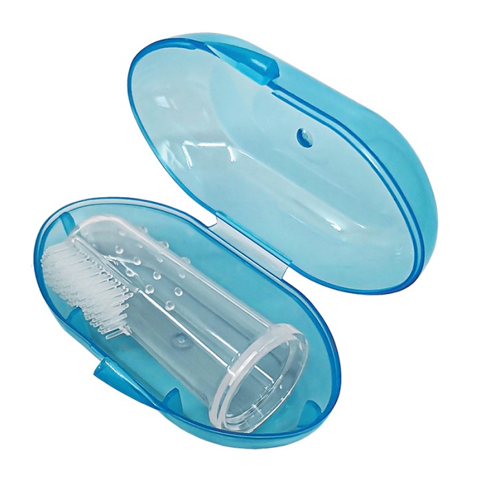 Bambino Finger Toothbrush Blue