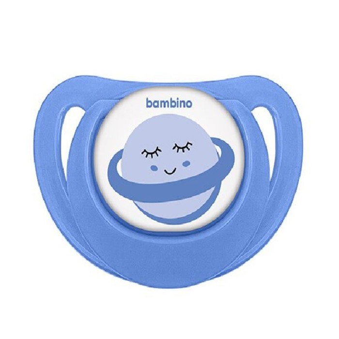 Bambino Fit Shape Patterned Body Orthodontic Soother Blue And White 0 to 6 Months