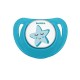 Bambino Fit Shape Patterned Body Orthodontic Soother Light Blue And White 0 to 6 Months