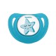 Bambino Fit Shape Patterned Body Orthodontic Soother Light Blue And White 6 to 18 Months