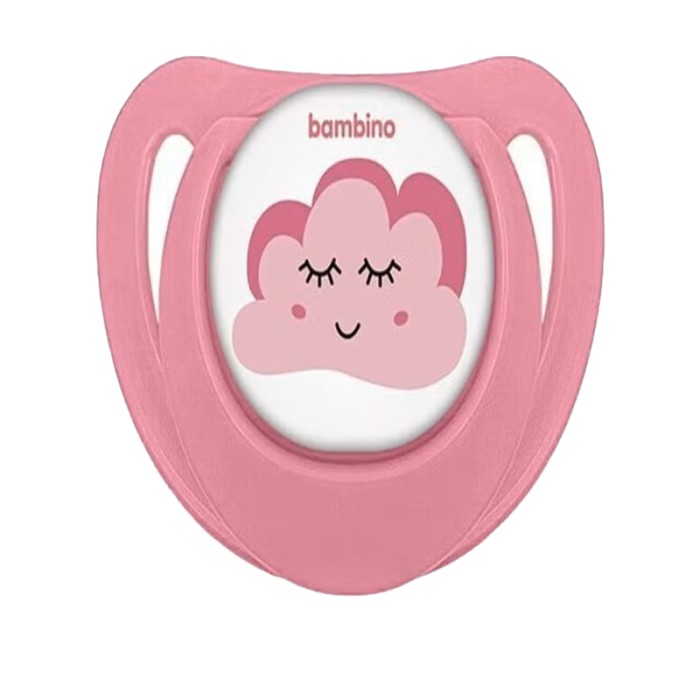 Bambino Fit Shape Patterned Body Orthodontic Soother Pink And White 18+ Months