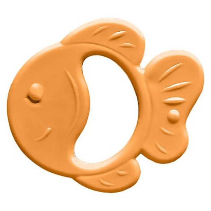 Bambino Rubber Teether Fish Orange