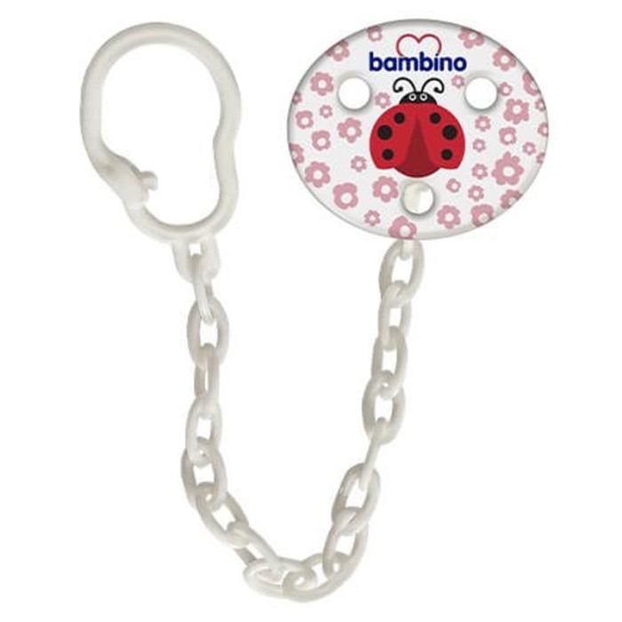 Bambino Soother Chain Lady Bug