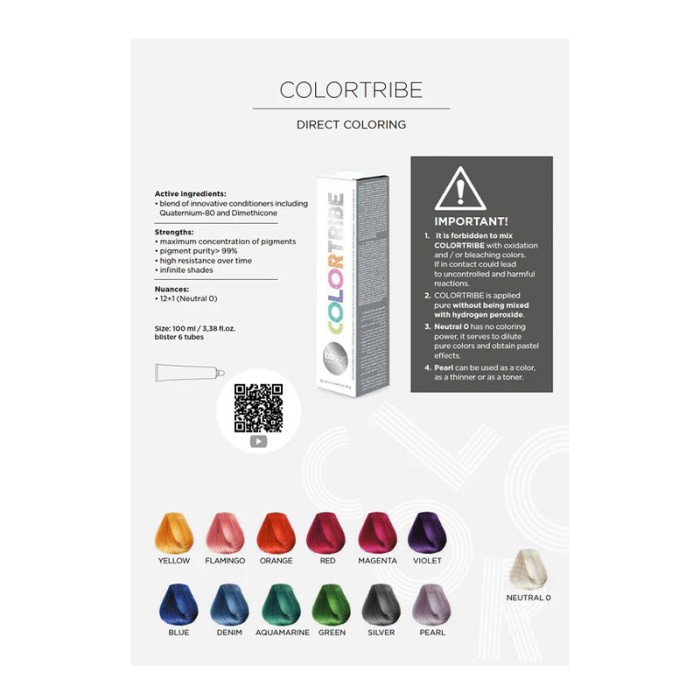 Bbcos Color Tribe Direct Color 100ml Red