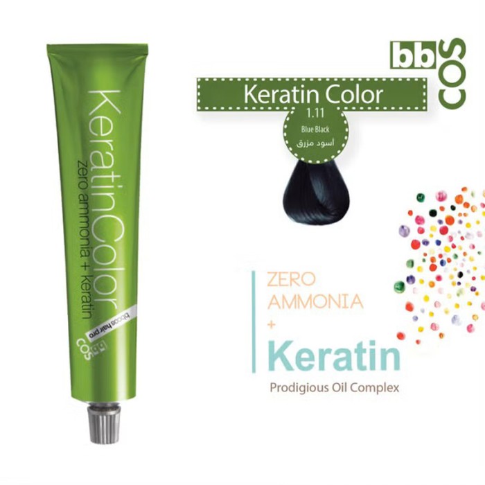 Bbcos Keratin Hair Color 100ml 1.11