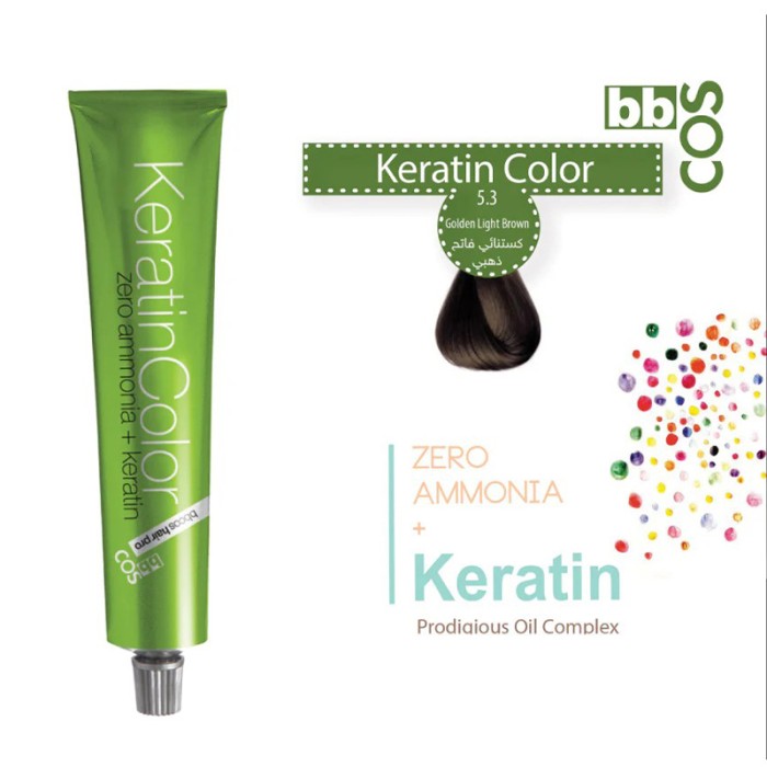 Bbcos Keratin Hair Color 100ml 5.3