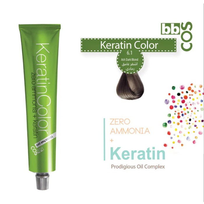 Bbcos Keratin Hair Color 100ml 6.1