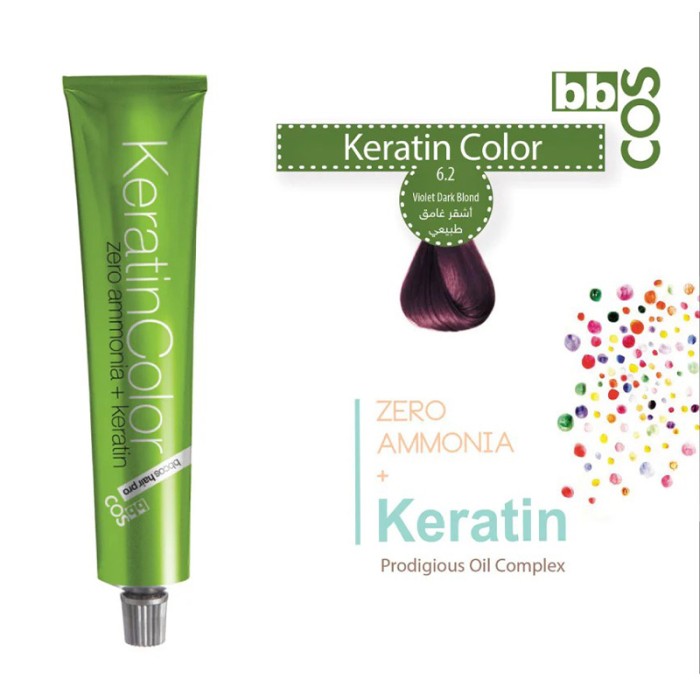 Bbcos Keratin Hair Color 100ml 6.2