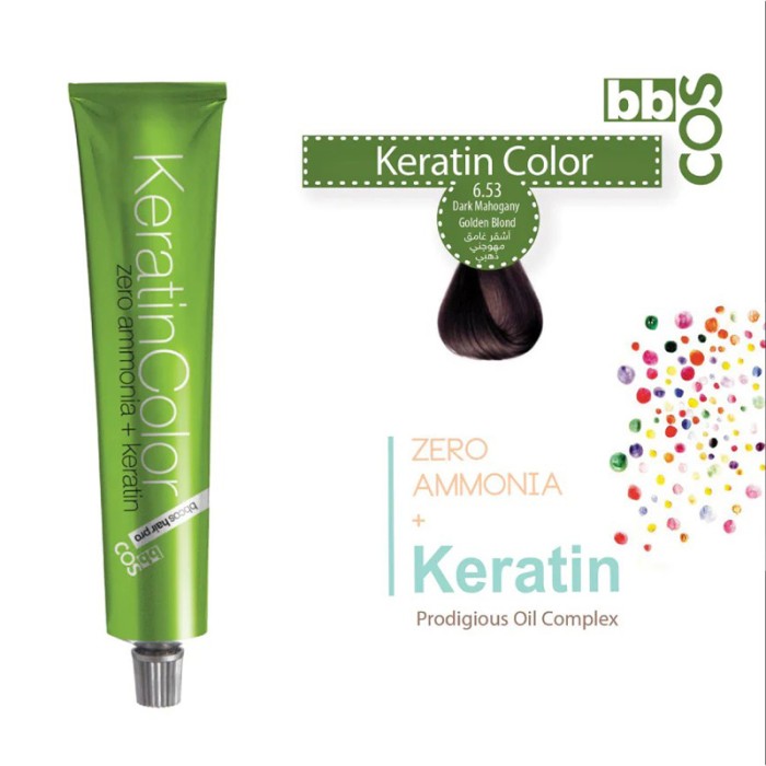 Bbcos Keratin Hair Color 100ml 6.53