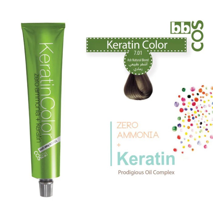 Bbcos Keratin Hair Color 100ml 7.01