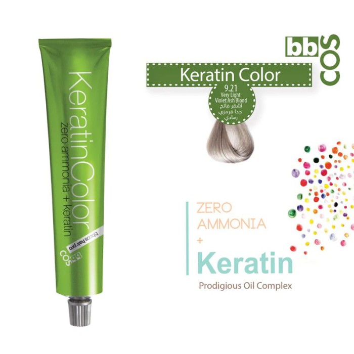 Bbcos Keratin Hair Color 100ml 9.21