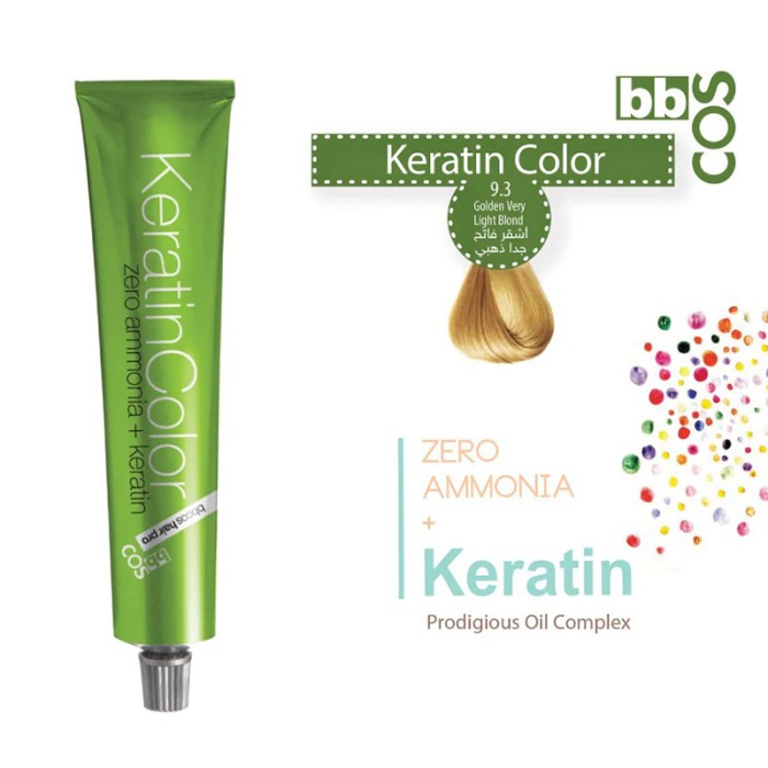 Bbcos Keratin Hair Color 100ml 9.3