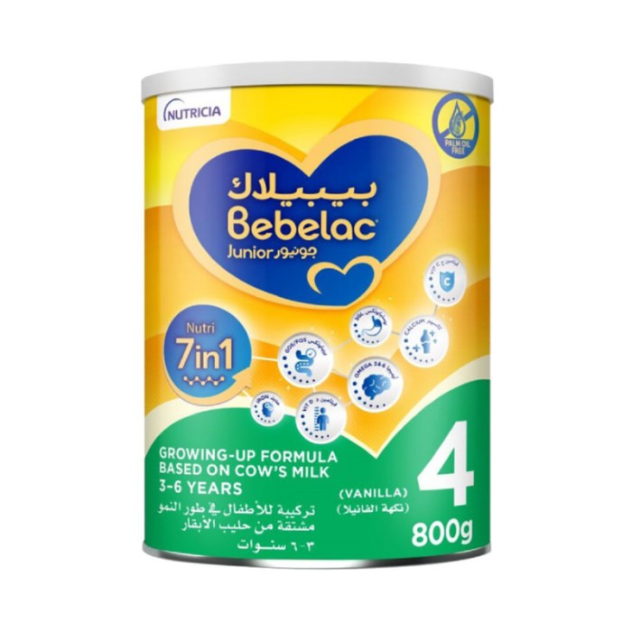 Bebelac Junior 4 Nutri 7 - in - 1 Stage 4 Growing Up Milk Formula - 3 - 6Y - 800 g