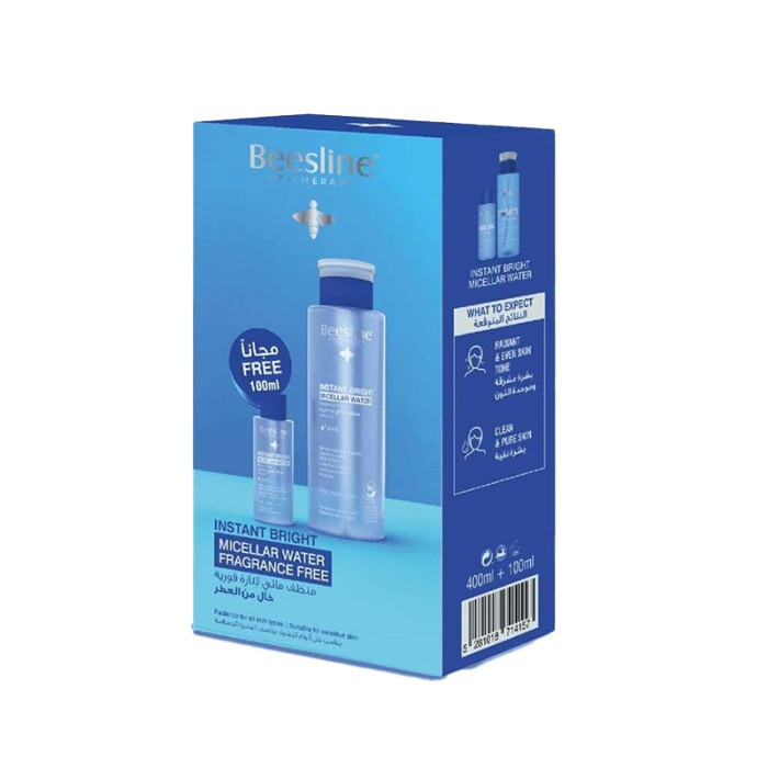 Beesline Instant Bright Micellar Water Fragrance Free 400ml