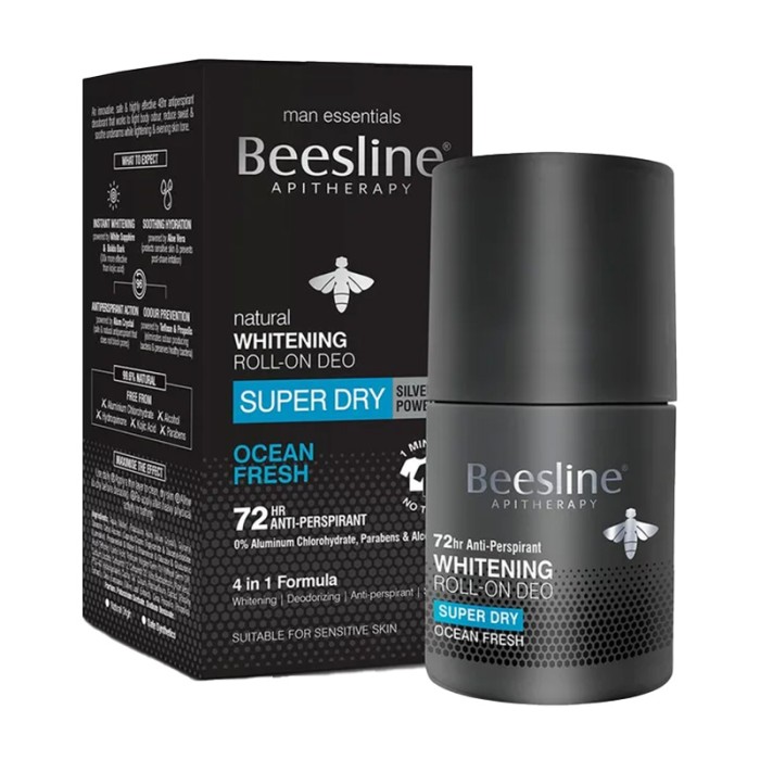 Beesline Men Whitening Roll On Super Dry Ocean Fresh 50ml