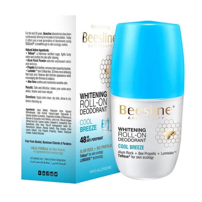 Beesline Whitening Roll On Deodorant Cool Breez 50ml