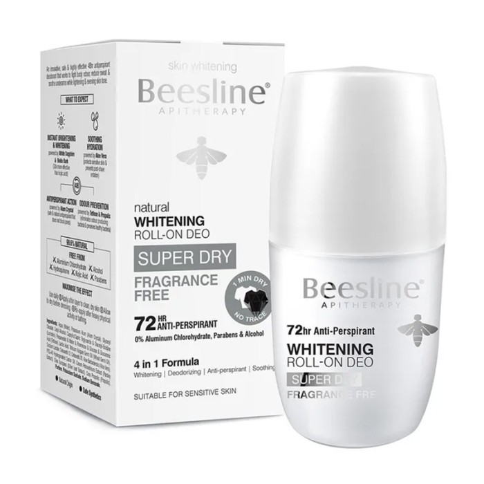 Beesline Whitening Roll On Deodorant Fragrance Free 50ml