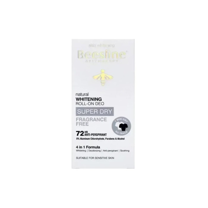 Beesline Whitening Roll On Super Dry Fragrance Free 50ml