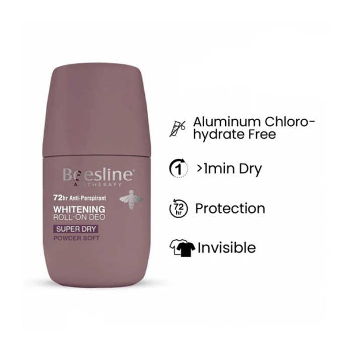 Beesline Whitening Roll On Super Dry Powder Soft 50ml