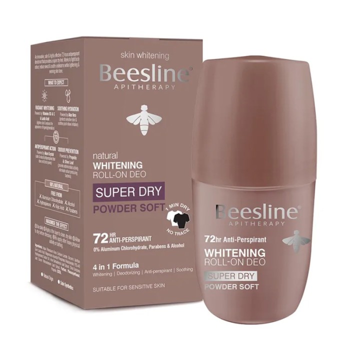 Beesline Whitening Roll On Super Dry Powder Soft 50ml