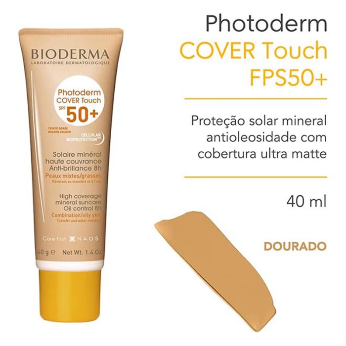 Bioderma Photoderm Cover Touch Dark Tinted Spf50 40ml