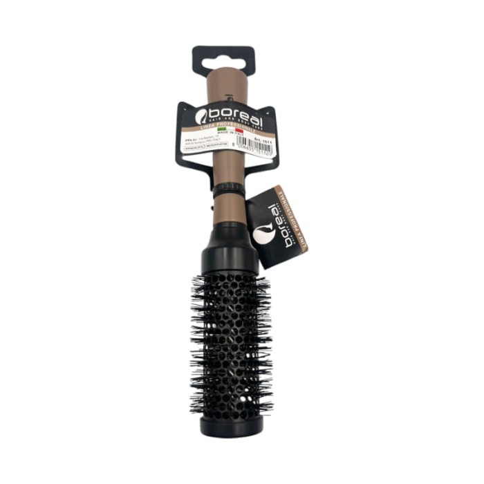 Boreal Italy 1511 Professional Thermic Roller Hairbrush – 35mm Round Brush for Blow Drying & Volume