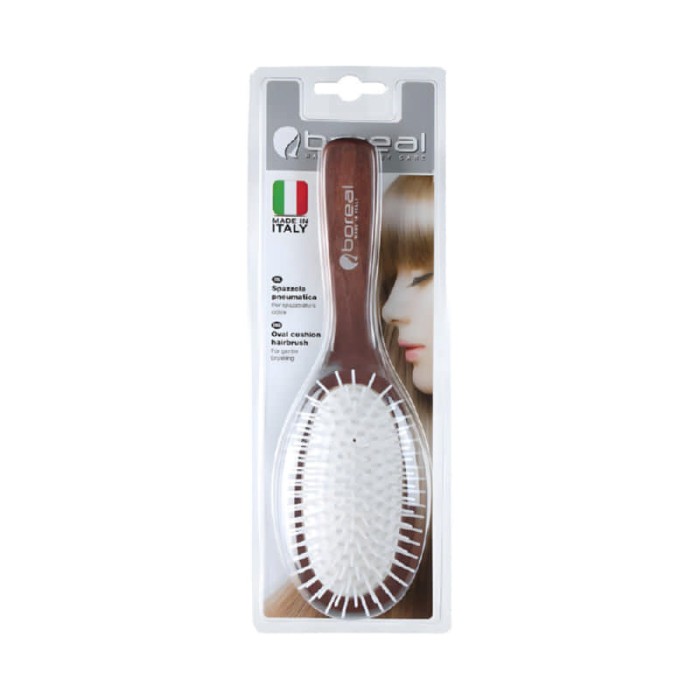 Boreal LeTradizionali Wood Line Hairbrush 603/B - Anti-Static Hair Brush