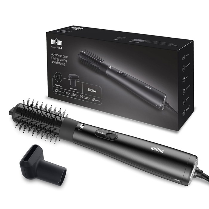 Braun Airstyler AS4.2 Airbrush, 1000 W, Ionic Black