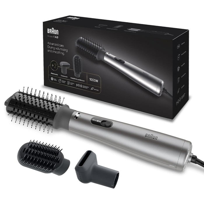 Braun Airstyler AS4.3 Airbrush, 1000 W, Ionic Grey