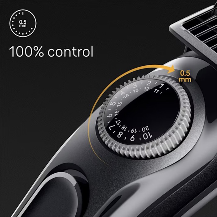 Braun Beard Trimmer Seies 3 With Precision Wheel, Grey