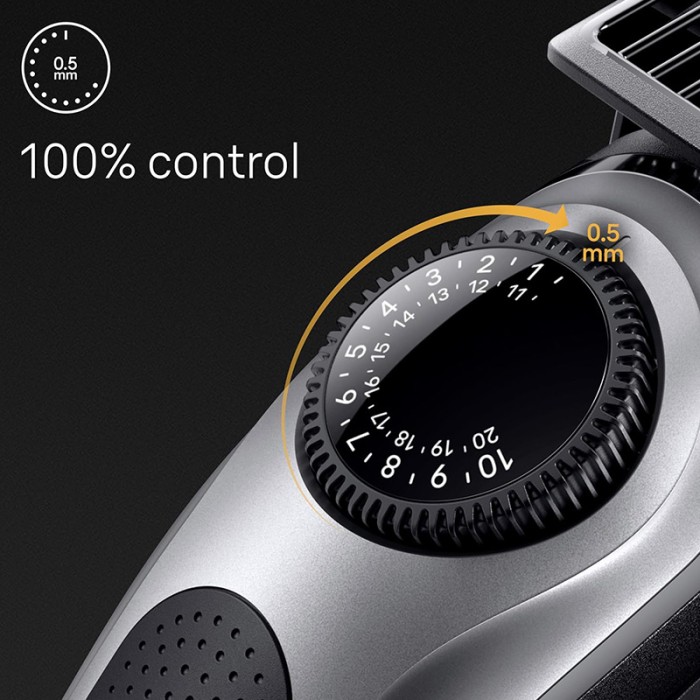Braun Beard Trimmer Seies 5 With Precision Wheel, Grey