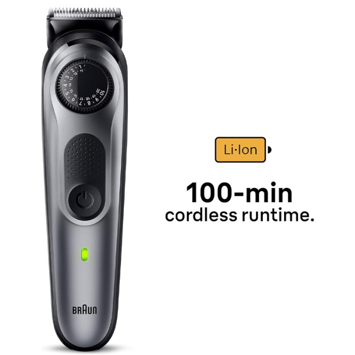 Braun Beard Trimmer Seies 5 With Precision Wheel, Grey