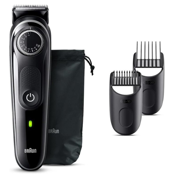 Braun Beard Trimmer Series 3 With Precision Wheel, Black