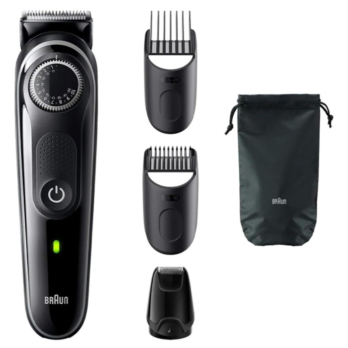 Braun Beard Trimmer Series 3 With Precision Wheel, Black