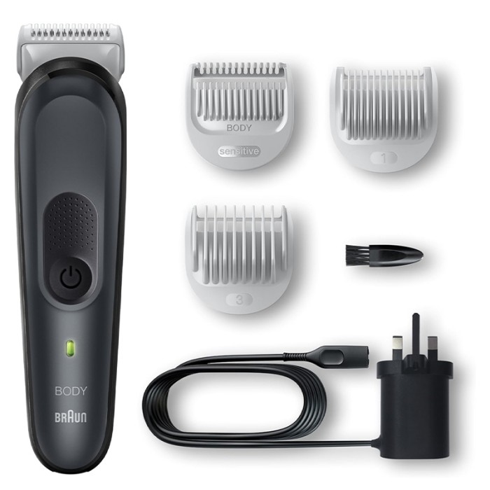Braun Body Groomer Series 3, Full Body With SkinShield Technology With 3 Tools